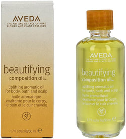 Aveda Beautifying Composition Oil | Bath, Body & Scalp | with Certified Organic Safflower & Olive Oil | Aroma of Certified Organic Rosemary, Lavender, Bergamot, 1.7 Fl Oz