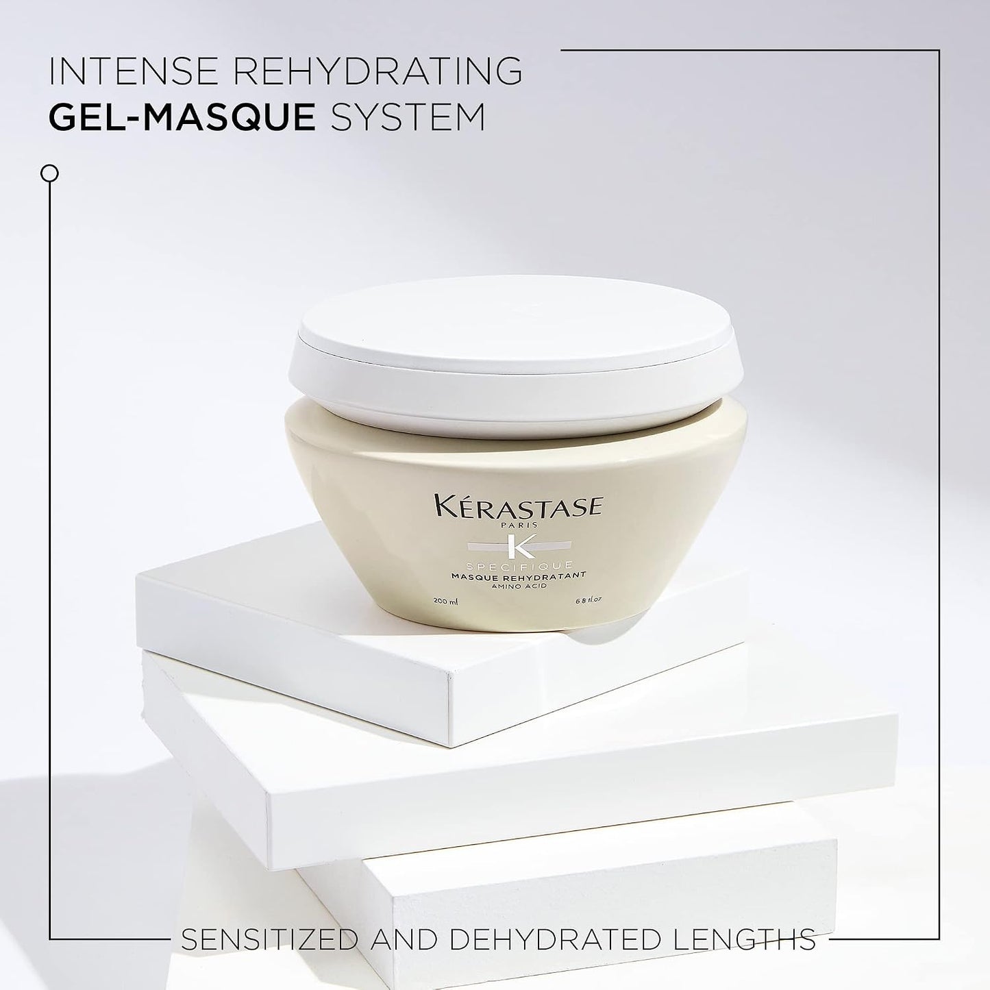Kérastase Specifique, Intense Conditioning & Hydrating Care Hair Mask, For Sensitive & Dry Hair, With Amino Acid & Ceramide, Masque Réhydratant, 200ml