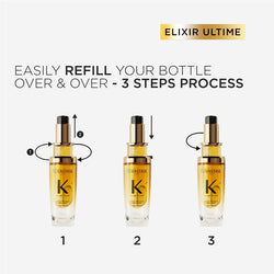 Kérastase Elixir Ultime Hair Oil, For Dull, All Hair Types, Strengthens, Nourishes and Protects From Heat, With Argan and Camellia Oil, L'Huile Originale, 75ml