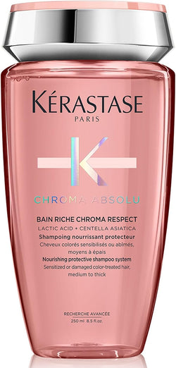Kérastase Chroma Absolu Riche Respect Shampoo – Professional Hair Care for Shine, Repair & Smoothness 250ml