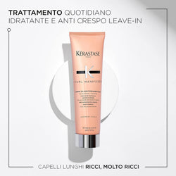 Kerastase Curl Manifesto Creme De Jour Fondamentale Hair Cream Daily Moisturizing Frizz-Reducing Leave-in Treatment - For Curly Hair 150ml