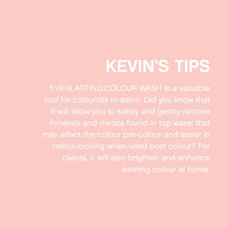 KEVIN.MURPHY EVERLASTING.COLOUR WASH Suplhate-Free, Colour Protect Shampoo - For Coloured Hair - Professional Salon Shampoo with pH Balanced Formula & Shine-Enhancing Properties - 250 mL