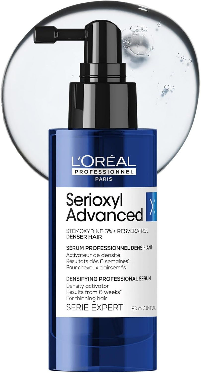 L’Oréal Professionnel Serioxyl Advanced Density Activator Serum | For Hair Growth | Salon Grade Serum | Enriched with Stemoxydine 5% |90ml