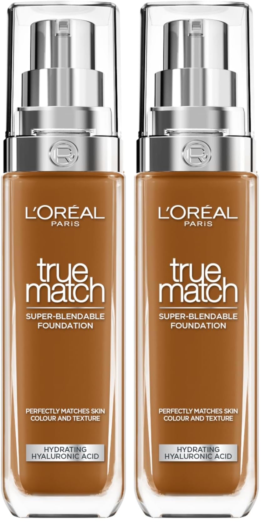 L'Oréal Paris Foundation for Face, Skincare Infused with Hyaluronic Acid, True Match Hydrating Liquid Foundation for All Skin Tones, 3N Creamy Beige, 30ml