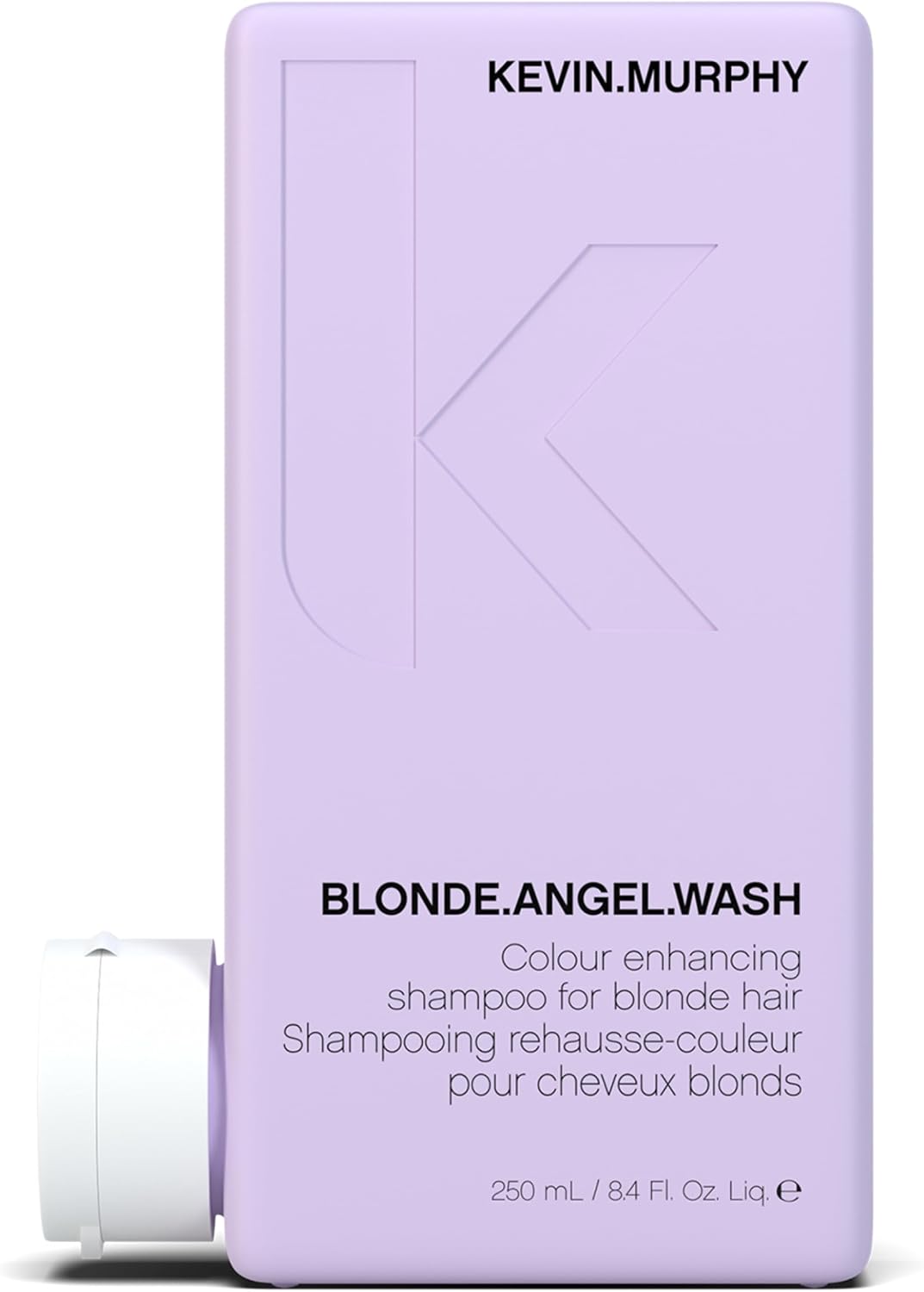 KEVIN.MURPHY BLONDE.ANGEL.WASH Sulphate-Free, Purple Shampoo - For Blonde & Grey Hair - Colour Enhancing & Brass Neutralising Hair Care with Lavender & Murumuru Butter - 250mL