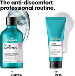 L’Oréal Professionnel Scalp Advanced Anti-Discomfort Treatment | Salon Grade Treatment For Sensitive Scalps | Enriched with Niacinamide | 200 ml
