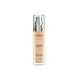 L'Oréal Paris Foundation for Face, Skincare Infused with Hyaluronic Acid, True Match Hydrating Liquid Foundation for All Skin Tones, 3N Creamy Beige, 30ml