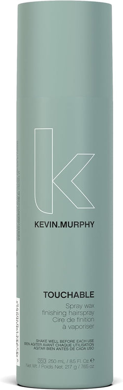 KEVIN.MURPHY TOUCHABLE Finishing Hair Spray Wax - For All Hair Types/Texture & Hold - Lightweight Hair Styling Spray With Hibiscus, Milk Thistle, Sea Lavender & Carrot Seed Oil - 250 mL