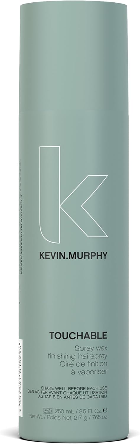 KEVIN.MURPHY TOUCHABLE Finishing Hair Spray Wax - For All Hair Types/Texture & Hold - Lightweight Hair Styling Spray With Hibiscus, Milk Thistle, Sea Lavender & Carrot Seed Oil - 250 mL