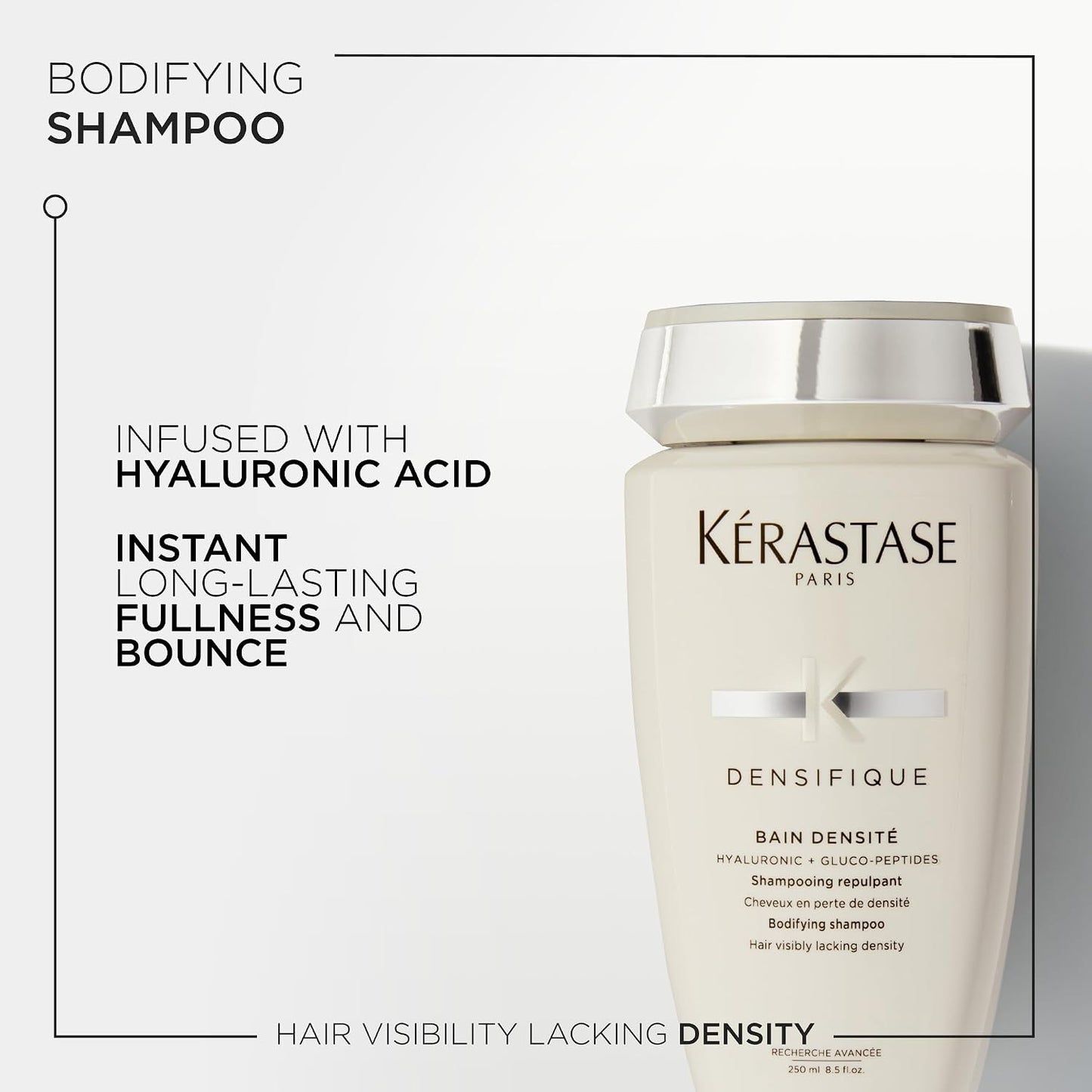 Kérastase Densifique Densite Shampoo – Professional Hair Care for Shine, Repair & Smoothness 250ml