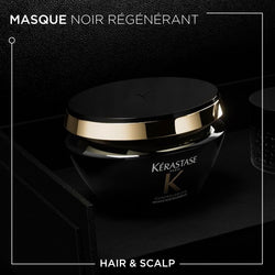 Kérastase Chonologiste Rituel Noir Régénérant Treatment Set - Coffret Rituel Caviar 200ml Mask + Pearls 50ml