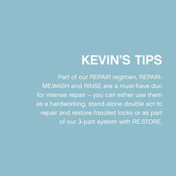 KEVIN.MURPHY REPAIR-ME.WASH Moisturising Hair Repair Shampoo - For Damaged, Frizzy Hair - Protein Hair & Frizz Control Sulphate-Free Shampoo with Green Pea Protein & Silk Amino Acids - 250 mL