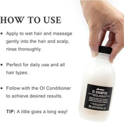 Davines OI Shampoo, 9.46 fl.oz (280 ml), (Pack of 1)