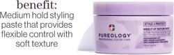 Pureology Style + Protect Mess It Up Texture Paste For Color-Treated Hair - Provides Medium Hold Texture and Shine, Sulfate-Free & Vegan | 100ml