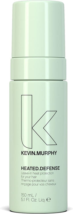 KEVIN.MURPHY HEATED.DEFENSE Heat Protection Hair Spray - For All Hair Types - Leave-In Styling Foam with Jojoba Oil & Quinoa for Heat Defence up to 232C - 150mL