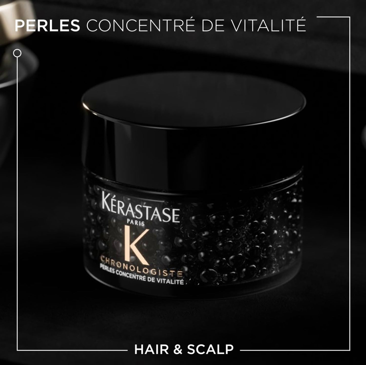 Kérastase Chonologiste Rituel Noir Régénérant Treatment Set - Coffret Rituel Caviar 200ml Mask + Pearls 50ml