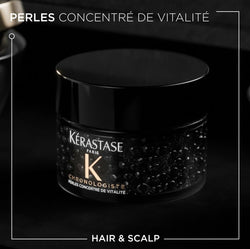 Kérastase Chonologiste Rituel Noir Régénérant Treatment Set - Coffret Rituel Caviar 200ml Mask + Pearls 50ml
