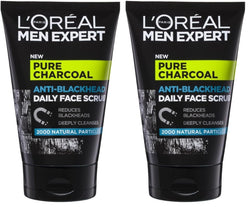L'Oreal Paris Men Expert Pure Power Face Scrub For Men, Exfoliating Blackhead Wash, for Oily Skin and Breakouts, 100ml