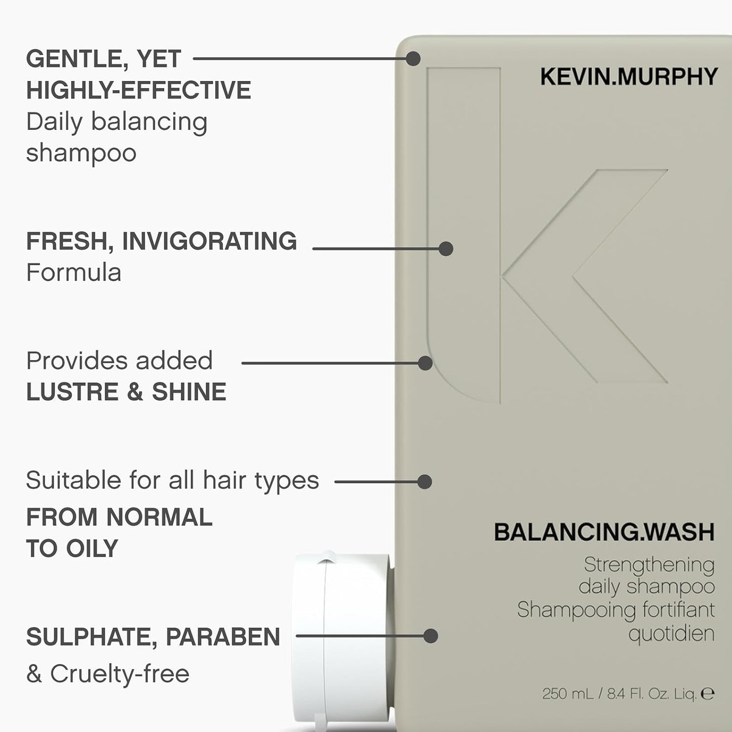 Kevin Murphy Balancing Wash Shampoo, 8.4 Ounce