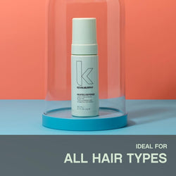 KEVIN.MURPHY HEATED.DEFENSE Heat Protection Hair Spray - For All Hair Types - Leave-In Styling Foam with Jojoba Oil & Quinoa for Heat Defence up to 232C - 150mL