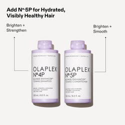 Olaplex No. 4P Blonde Enhancer Purple Toning Shampoo, Repairs, Hydrates, & Brightens All Blonde, Lightened, & Grey Hair, 250ml