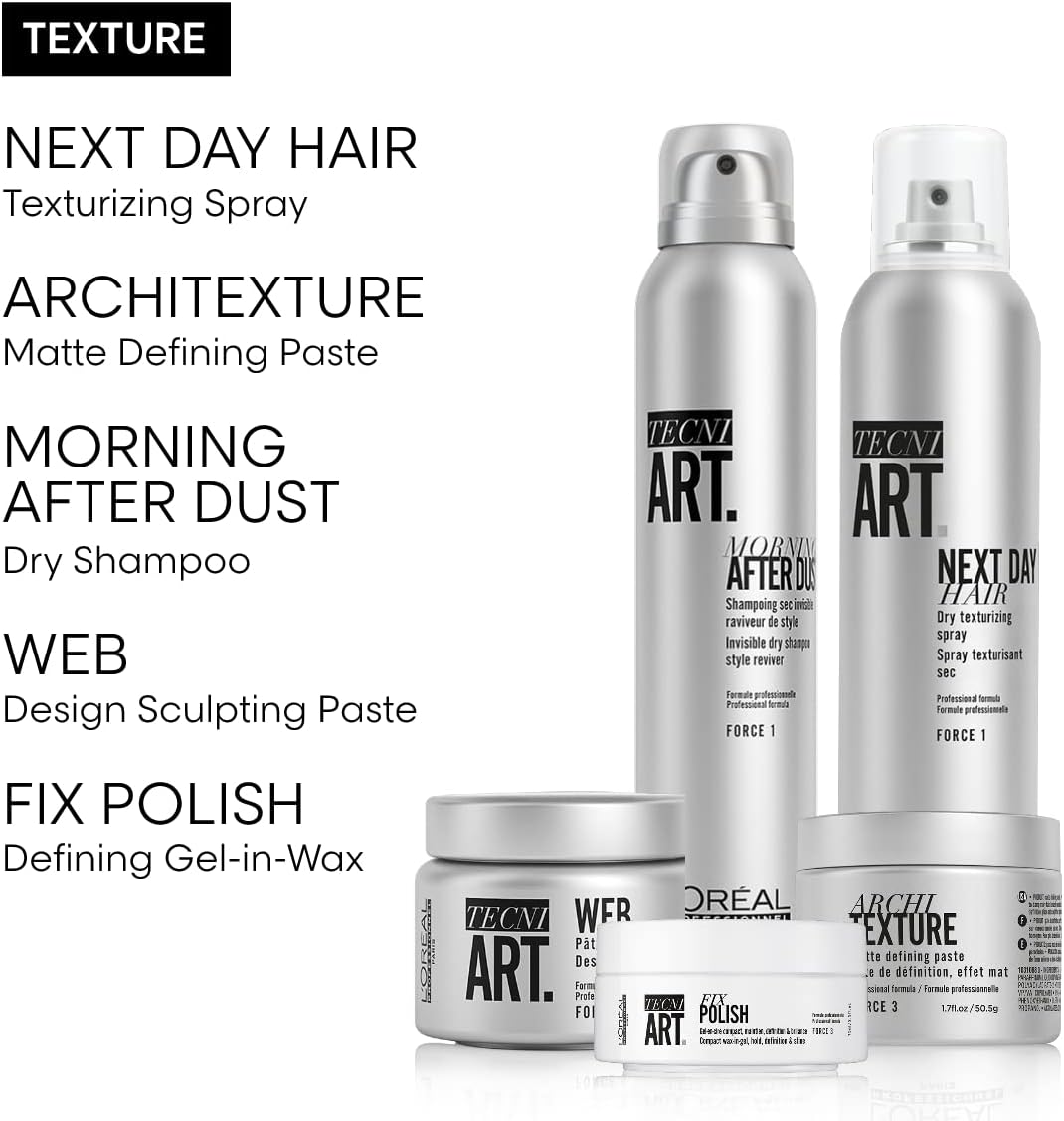 L’Oréal Professionnel Web Sculpting Paste| Salon Grade Strong Hold Pomade and Styling Gel | 150ml