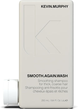 KEVIN.MURPHY SMOOTH.AGAIN.WASH Frizz Control Shampoo - For Thick, Coarse & Unruly Hair - Moisturising Sulphate Free Shampoo with Monoi Oil & Murumuru Butter - 250 mL