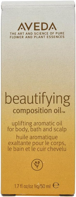 Aveda Beautifying Composition Oil | Bath, Body & Scalp | with Certified Organic Safflower & Olive Oil | Aroma of Certified Organic Rosemary, Lavender, Bergamot, 1.7 Fl Oz