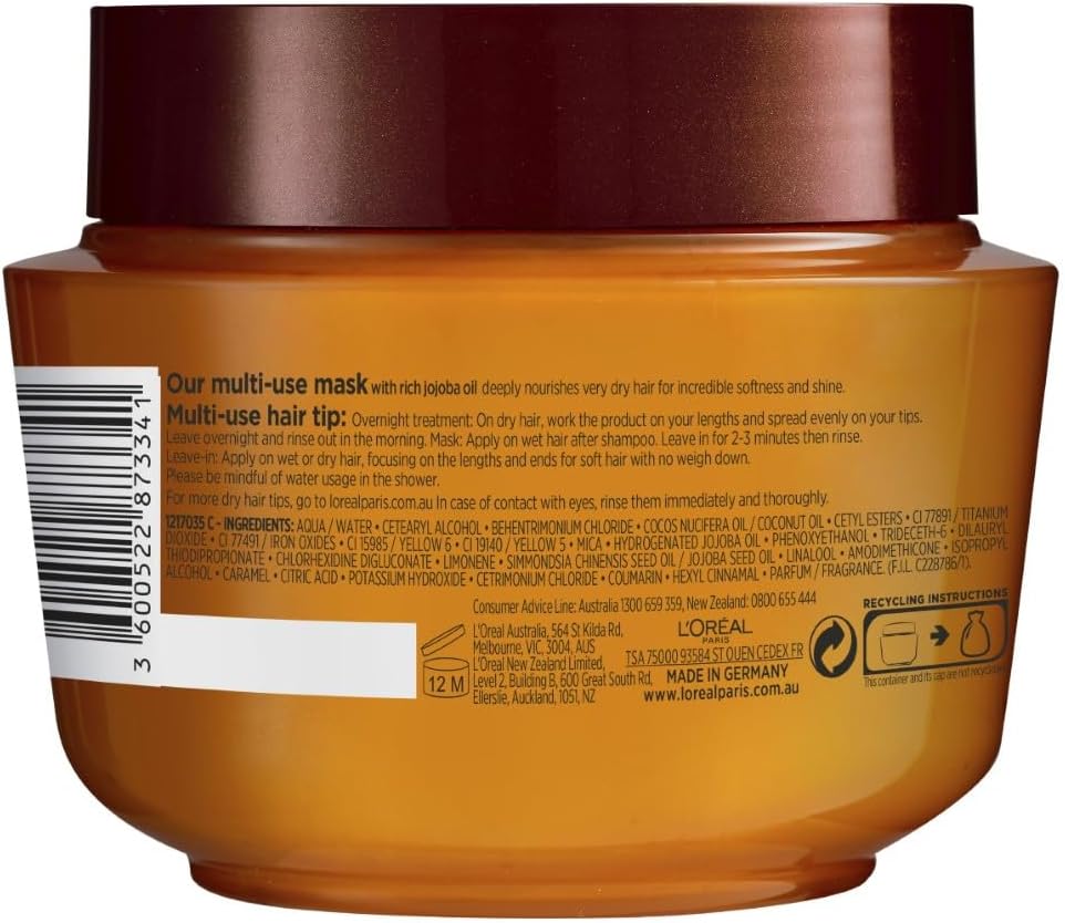L'Oréal Paris, Elvive Extraordinary Oil, Jojoba Oil Immersion Mask, 300 ml