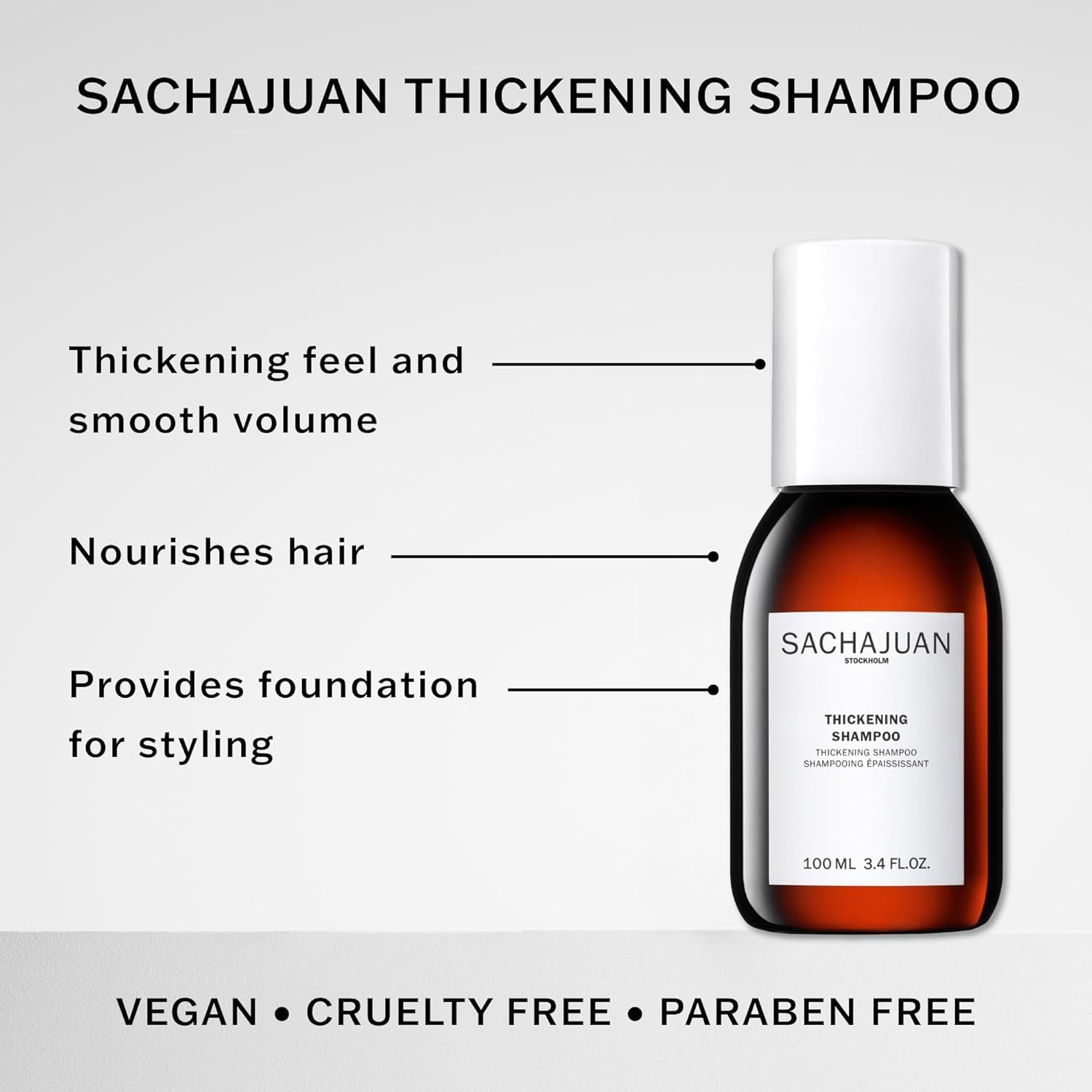 SACHAJUAN Thickening Shampoo, Clear, 100 ml