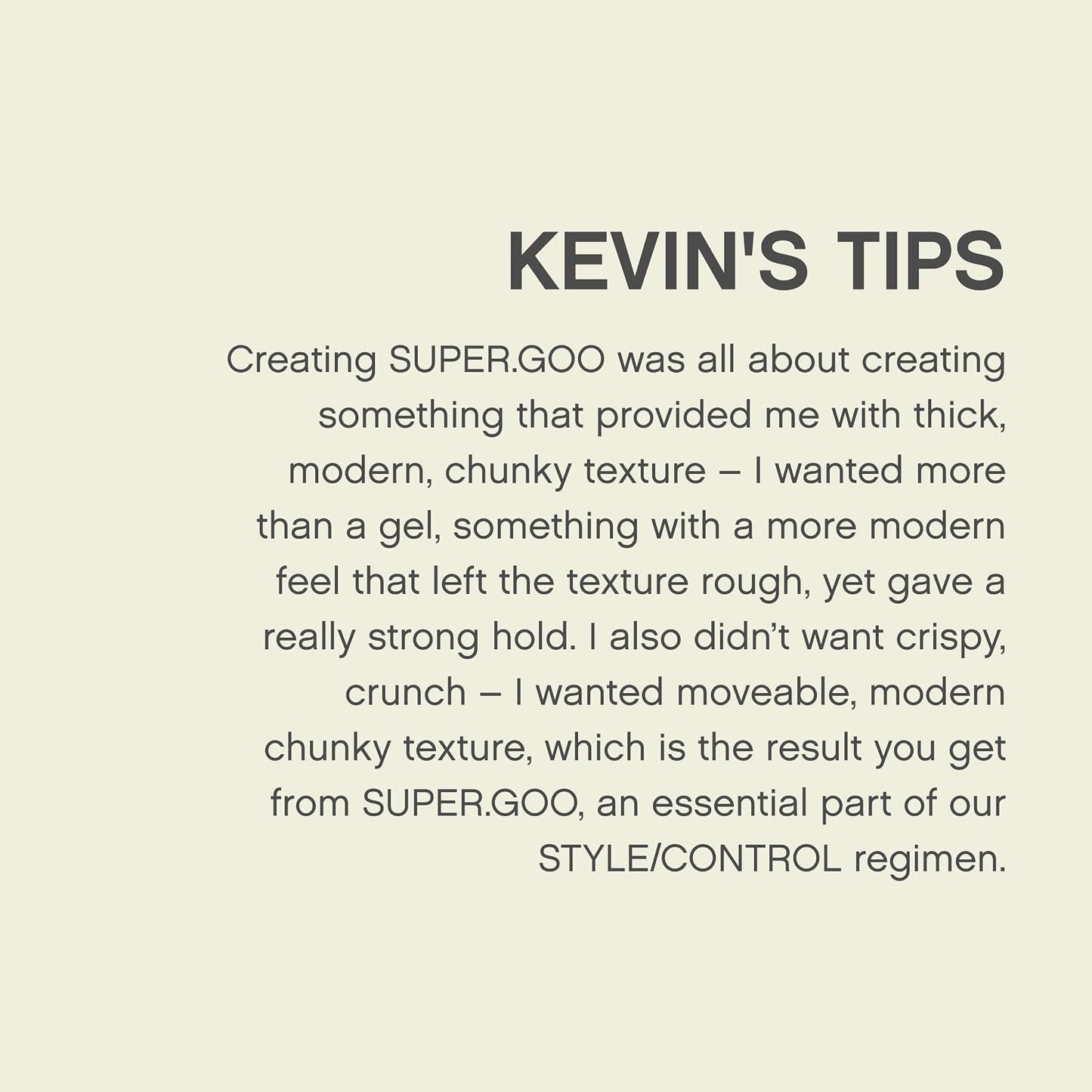 KEVIN.MURPHY SUPER.GOO Hair Styling Gel - For All Hair Types/Curl Enhancing - Strong Hold, Natural Finish, Sculpting Professional Hair Gel with Green Tea & Bamboo Extracts - 100 g