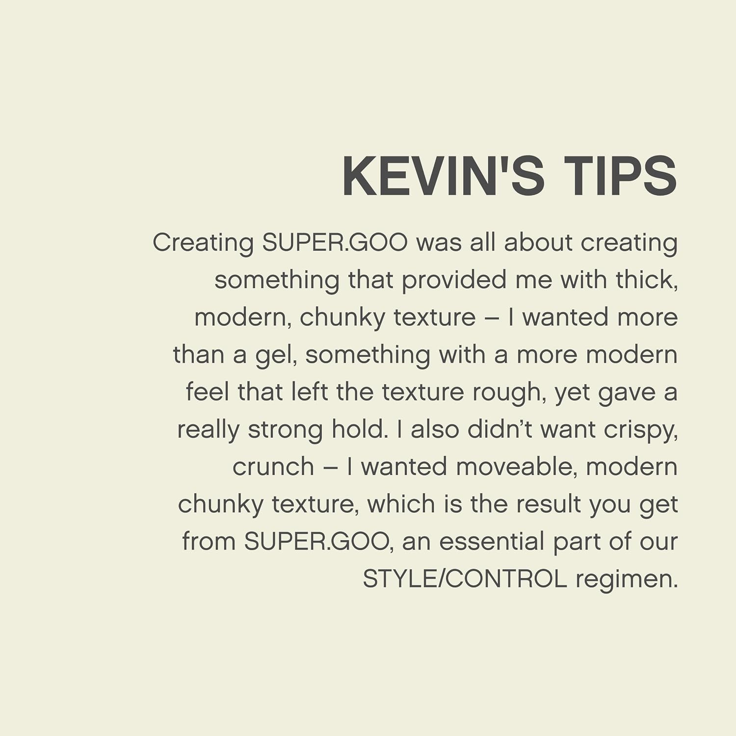 KEVIN.MURPHY SUPER.GOO Hair Styling Gel - For All Hair Types/Curl Enhancing - Strong Hold, Natural Finish, Sculpting Professional Hair Gel with Green Tea & Bamboo Extracts - 100 g