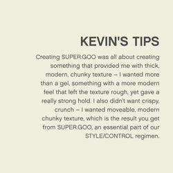 KEVIN.MURPHY SUPER.GOO Hair Styling Gel - For All Hair Types/Curl Enhancing - Strong Hold, Natural Finish, Sculpting Professional Hair Gel with Green Tea & Bamboo Extracts - 100 g