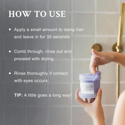 Davines LOVE Smoothing Instant Mask, Anti-Frizz Action for Sleek and Smooth Results, 8.45 fl. oz.