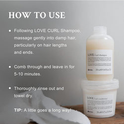 Davines Love Lovely Curl Enchancing Taming Conditioner (For Wavy or Curly Hair) 250ml