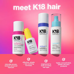 K18 HeatBounce Conditioning Heat Protectant Spray, 120ml - 232°C Protection, Detangles, Smooths with Resilicore Technology - For All Hair Types and Extensions