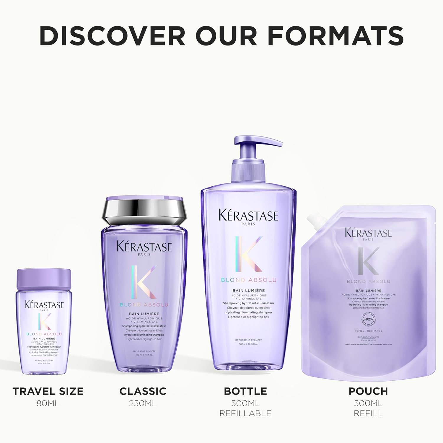 Kérastase Blond Absolu Lumiere Shampoo – Professional Hair Care for Shine, Repair & Smoothness 500ml