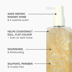 KEVIN.MURPHY SHIMMER.SHINE Leave-In Hair Repair Mist - For All Hair Types/Dry, Dull Hair - Hair Shine Treatment & Finishing Spray with Vitamins C & E, Baobab & Fruit Extracts - 100 mL