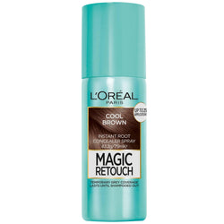 L’Oreal Paris Magic Retouch Instant Root Concealer Spray, Shade: Brown, for Quick Grey Coverage, Easy Application, Natural Finish, Scalp Coverage, Suitable for All Hair Colours, 75ml