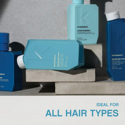 KEVIN.MURPHY REPAIR-ME.WASH Moisturising Hair Repair Shampoo - For Damaged, Frizzy Hair - Protein Hair & Frizz Control Sulphate-Free Shampoo with Green Pea Protein & Silk Amino Acids - 250 mL