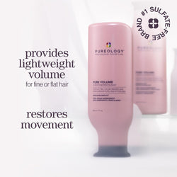 Pureology Pure Volume Conditioner | For Flat, Fine, Color-Treated Hair | Adds Volume & Movement | Lightweight Conditioner | Sulfate-Free | Vegan |266 ml
