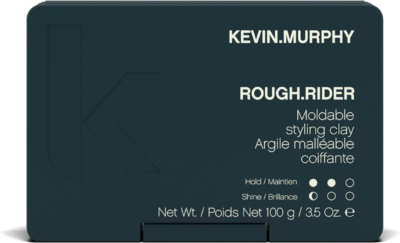 KEVIN.MURPHY ROUGH.RIDER Hair Clay Styling - For All Hair Types/Strong Hold Hair Paste - Sulphate Free Matte Finish Hair Styling with Bamboo & Soybean Extracts - 100 mL