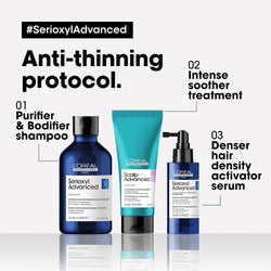 L’Oréal Professionnel Serioxyl Advanced Density Activator Serum | For Hair Growth | Salon Grade Serum | Enriched with Stemoxydine 5% |90ml