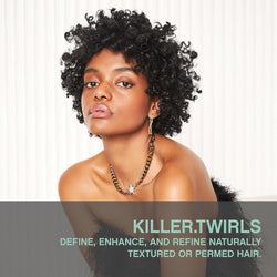 KEVIN.MURPHY KILLER.TWIRLS Hydrating Curl Defining Cream - For Curly & Permed Hair, Frizz Control - Humidity-Resistant Leave In Styling Hair Care Creme with Oat Milk & Shea Butter - 150 mL