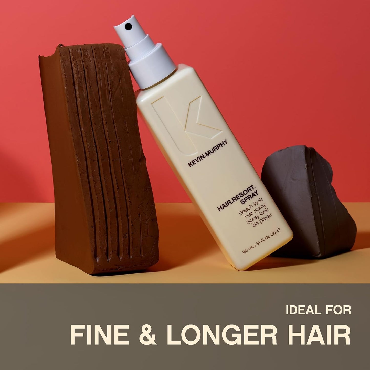 KEVIN.MURPHY HAIR.RESORT.SPRAY Beach Waves Texturising Hair Spray - For Fine & Long Hair - Sulphate-Free, Lightweight & Volumising Styling Spray with Hydrolysed Silk, Wheat Amino Acids & Citrus Oils - 150 mL