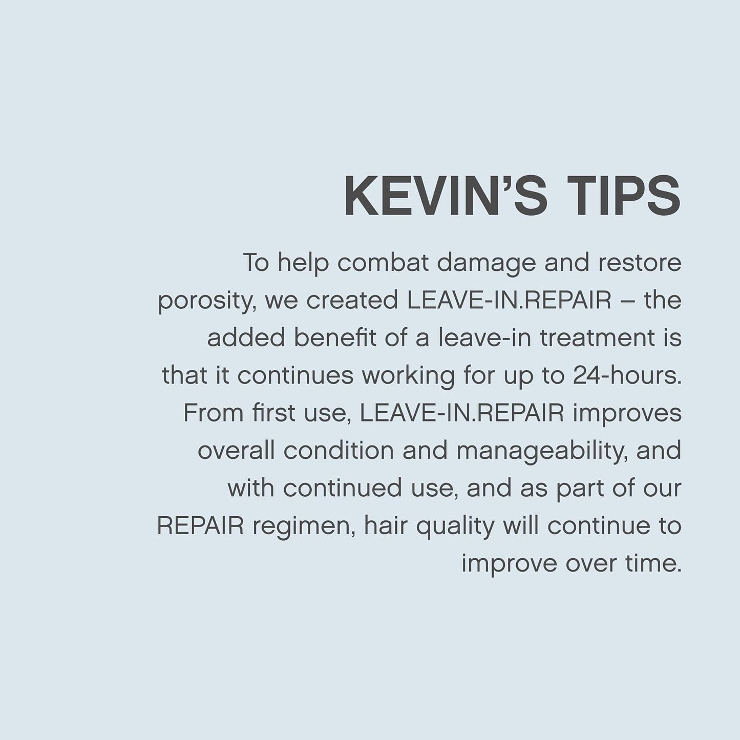 KEVIN.MURPHY LEAVE-IN.REPAIR Keratin Hair Treatment - For Damaged Hair Repair & All Hair Types - Hair Repair Leave In Conditioner & Heat Protectant with Protein - 200 mL