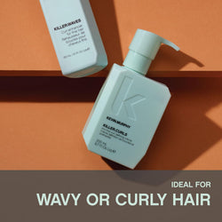 KEVIN.MURPHY KILLER.CURLS Leave-In Curl Defining Cream - For Curly, Coily & Wavy Hair - Anti-Frizz, Curl Activator, Hair Heat Protectant with Aloe Vera & Baobab Oil - 200 mL