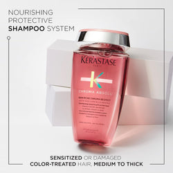 Kérastase Chroma Absolu Riche Respect Shampoo – Professional Hair Care for Shine, Repair & Smoothness 250ml