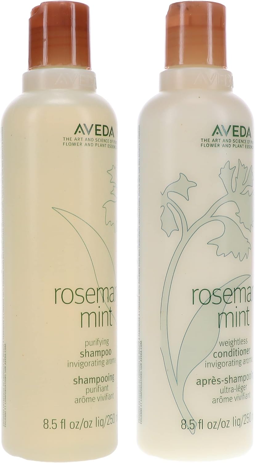 Aveda Rosemary Mint Shampoo Conditioner 8.5 Duo New 2019 Packaging