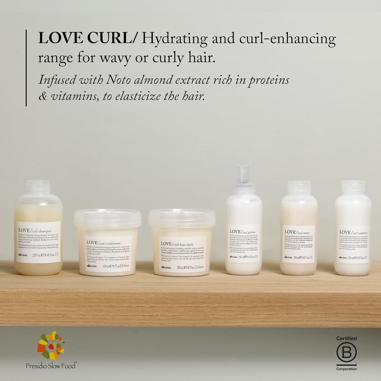 Davines Love Curl Primer, Anti-Humidity Blow-dry Prep Solution for Wavy And Curly Hair, Moisturizing Heat Protection, 5.07 Fl. Oz.